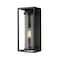 Z-Lite Dunbroch 1 Light Outdoor Wall Sconce, Black & Clear 584M-BK - alternate 3